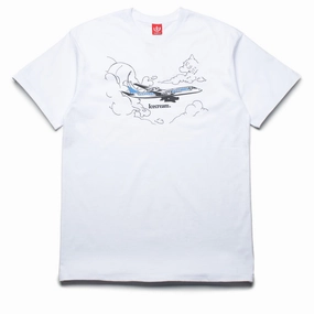 Ice Cream Private Jet Tee - White