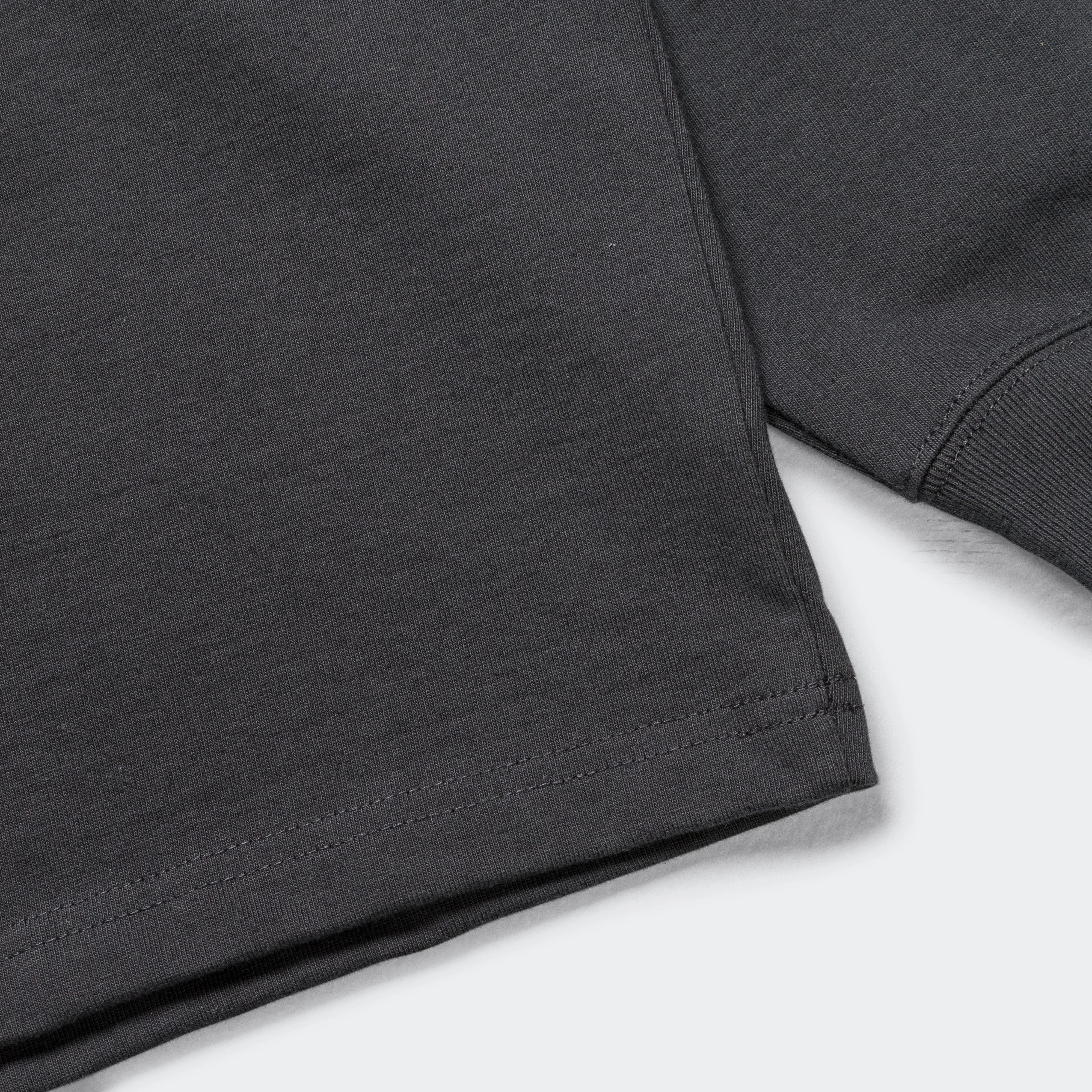 Jester Oversized Crewneck - Washed Black Jersey