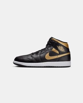 Jordan Air Jordan 1 Mid Metallic Gold Black/Metallic