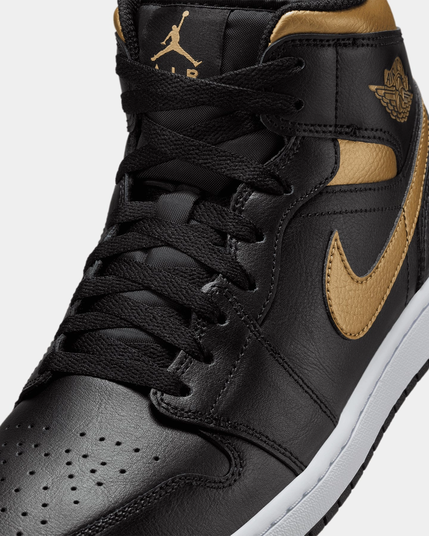 Jordan Air Jordan 1 Mid Metallic Gold Black/Metallic