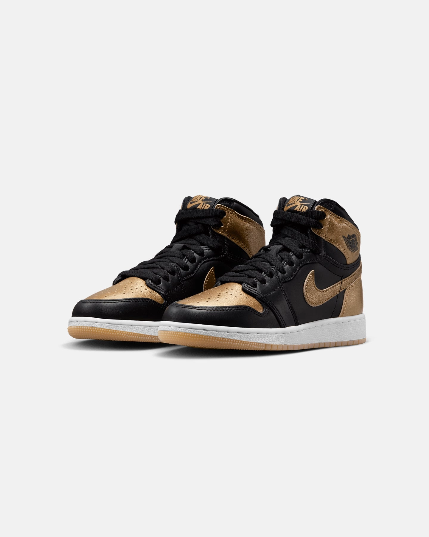 Jordan Kids' Air Jordan 1 High OG  (GS)Metallic Gold Black/Metallic