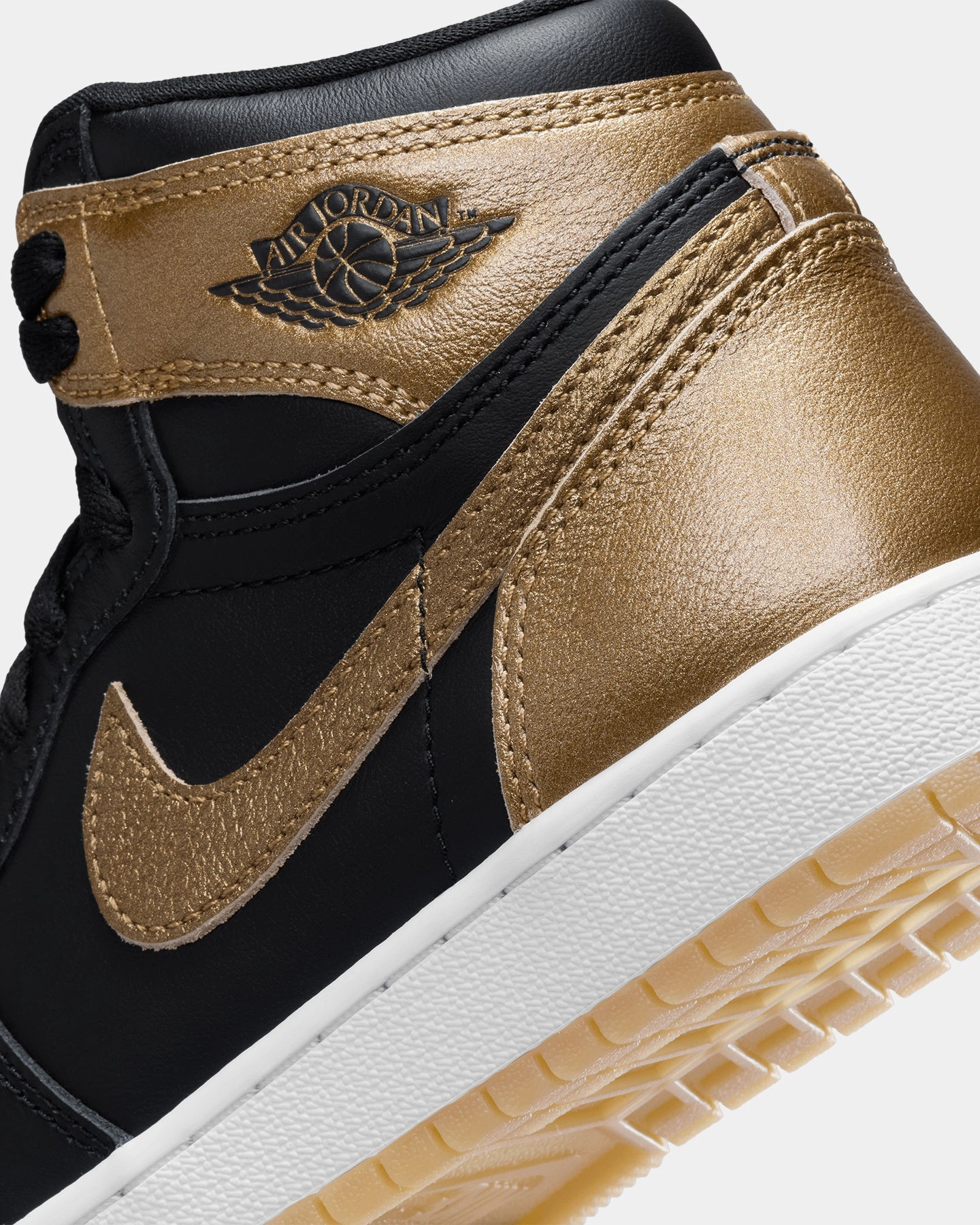 Jordan Kids' Air Jordan 1 High OG  (GS)Metallic Gold Black/Metallic