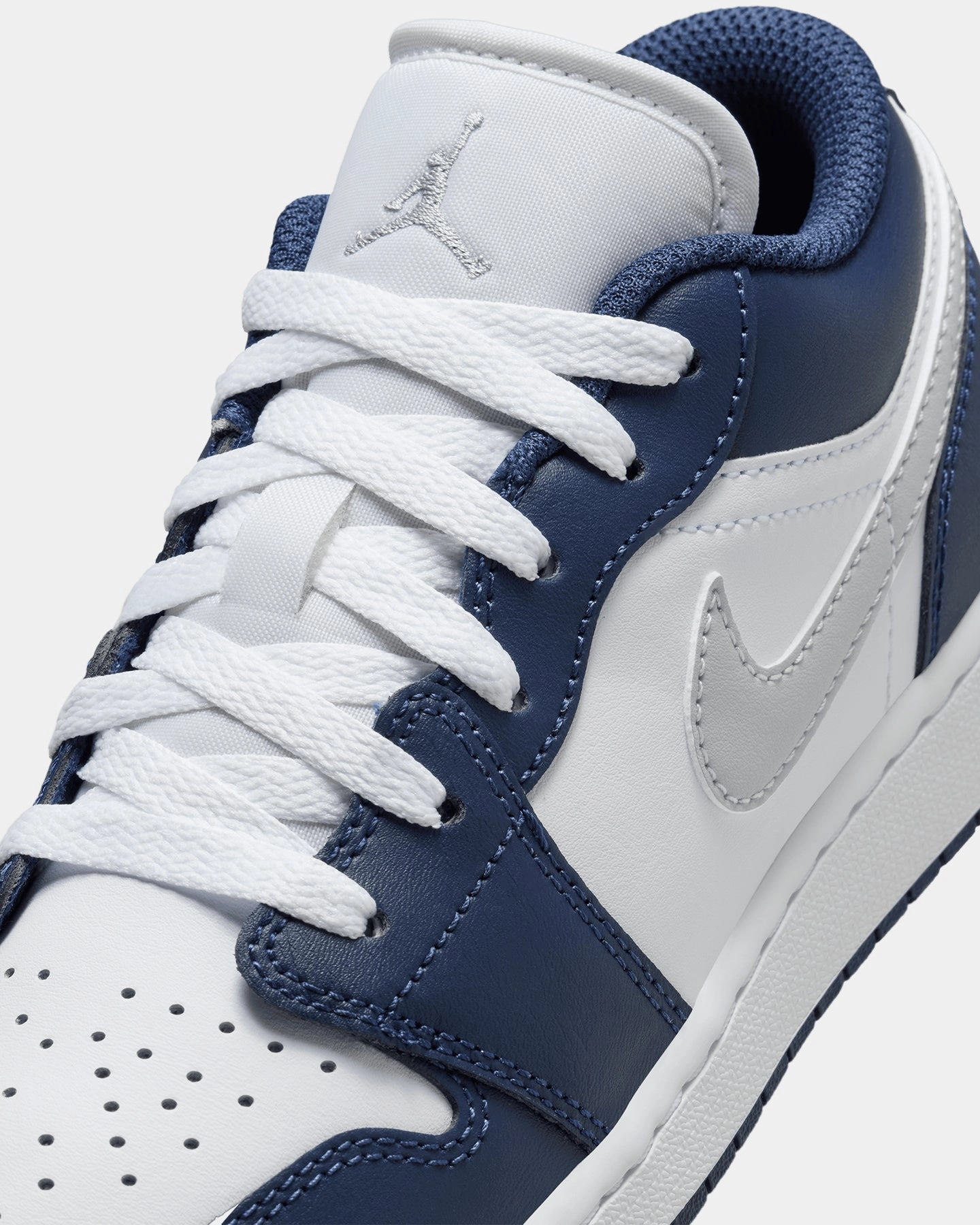 Jordan Kids' Air Jordan 1 Low (GS) White/Wolf Grey