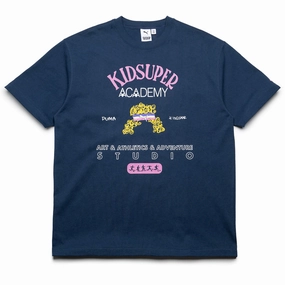 KidSuper x Puma Graphic Tee - Club Navy