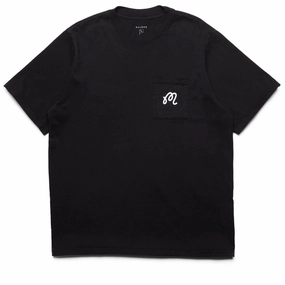 Malbon Golf Follow Thru Pocket Tee - Black