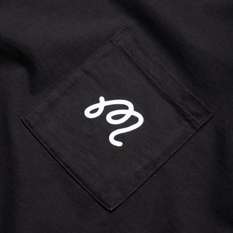 Malbon Golf Follow Thru Pocket Tee - Black