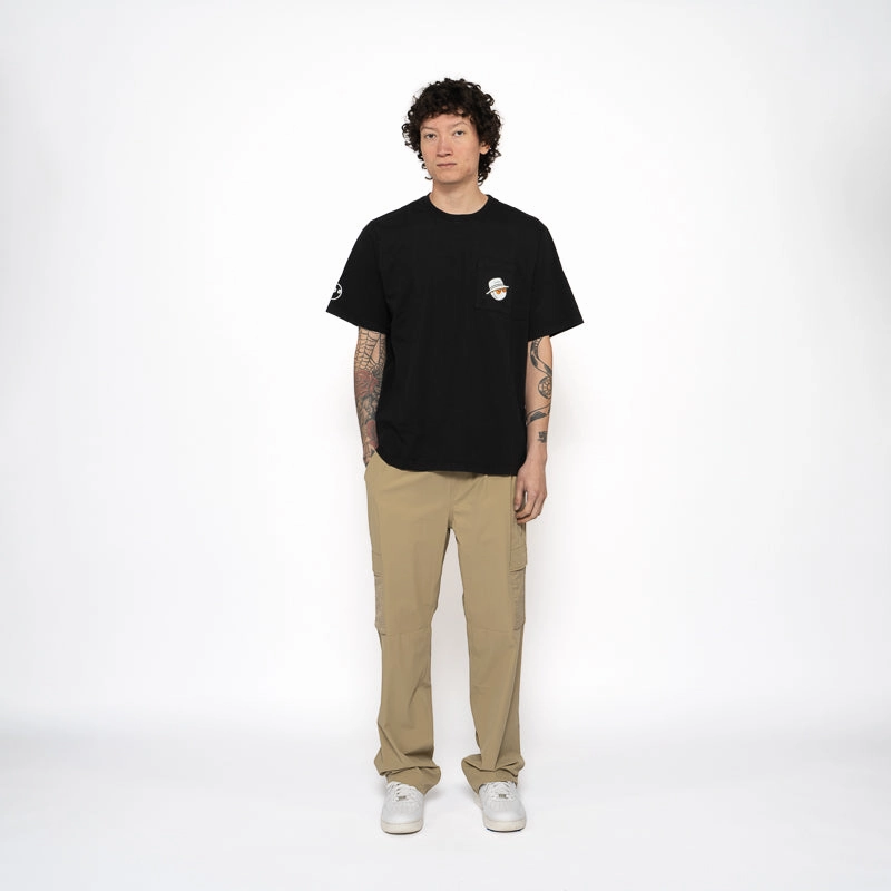 Malbon Golf Pocket Tee - Black