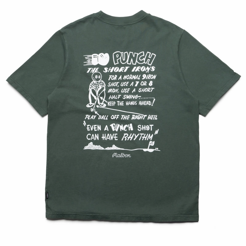 Malbon Golf Punch Shot Tee - Green