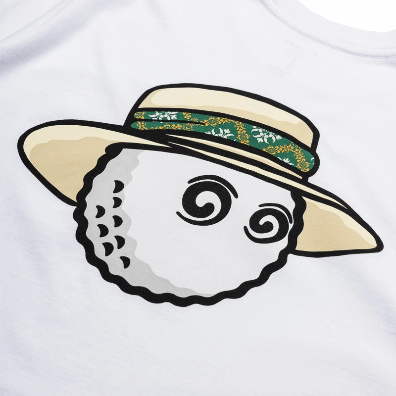 Malbon Golf Vacation Club Tee - White