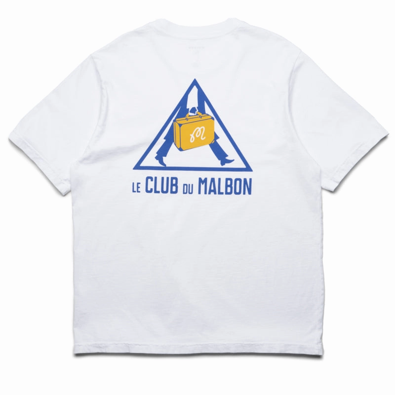 Malbon Golf Voyage Tee - White
