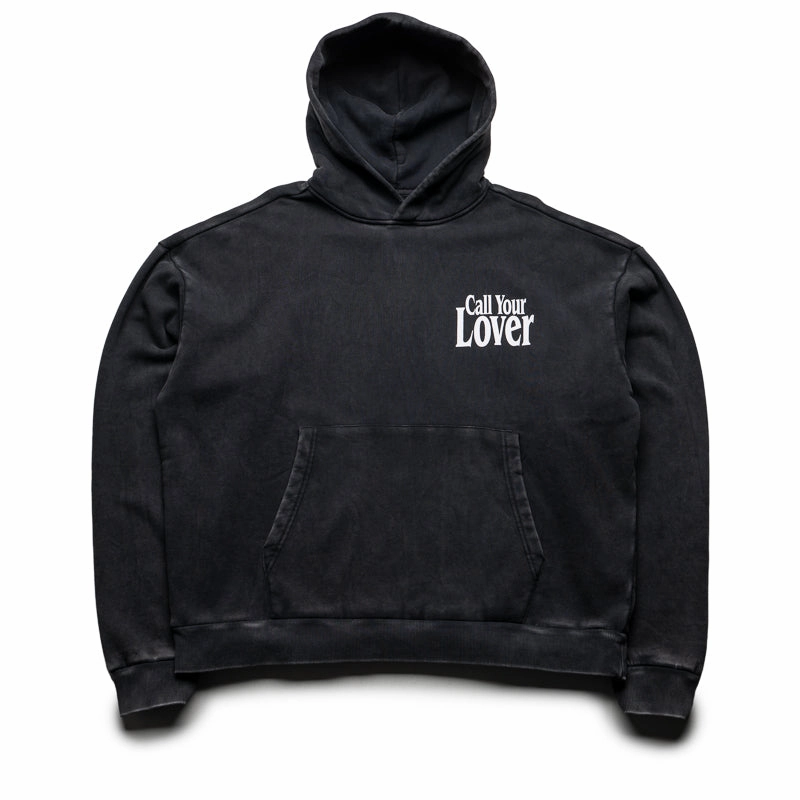 Market Call Your Lover Hoodie - Washed Black