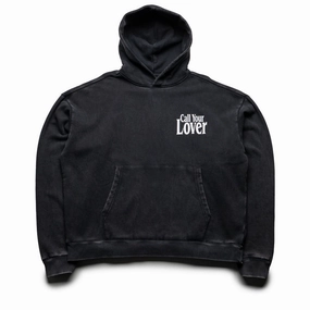 Market Call Your Lover Hoodie - Washed Black