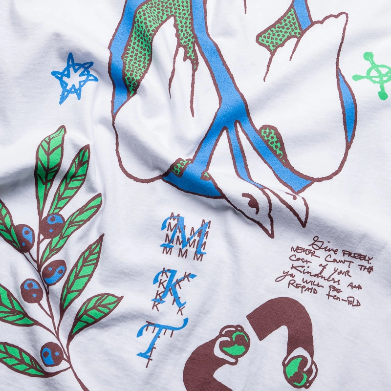 Market Peace Practice L/S Tee - White