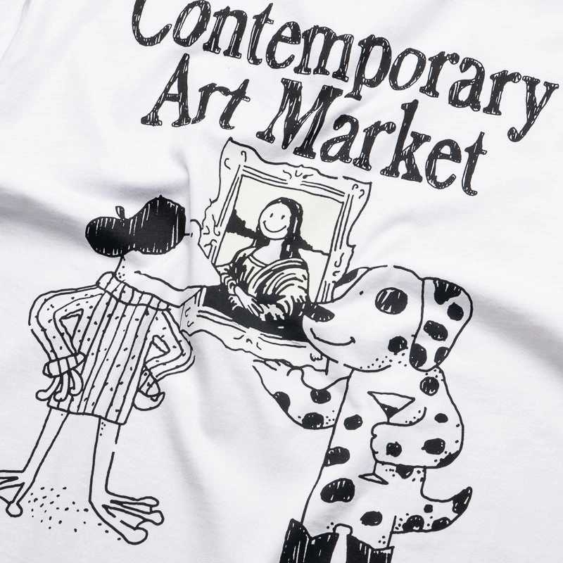 Market Smiley Museum UV Tee - White