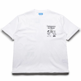 Market Smiley Museum UV Tee - White