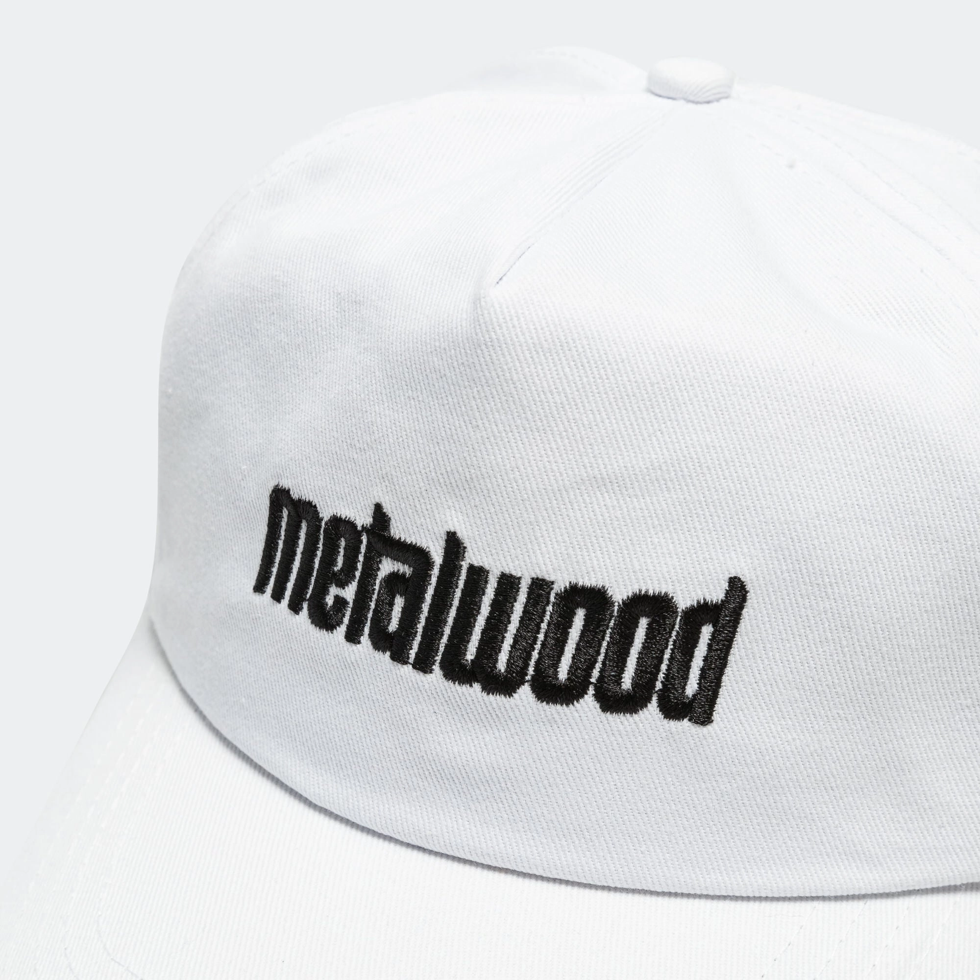 Metal Logo 5-Panel Hat - White