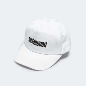 Metal Logo 5-Panel Hat - White