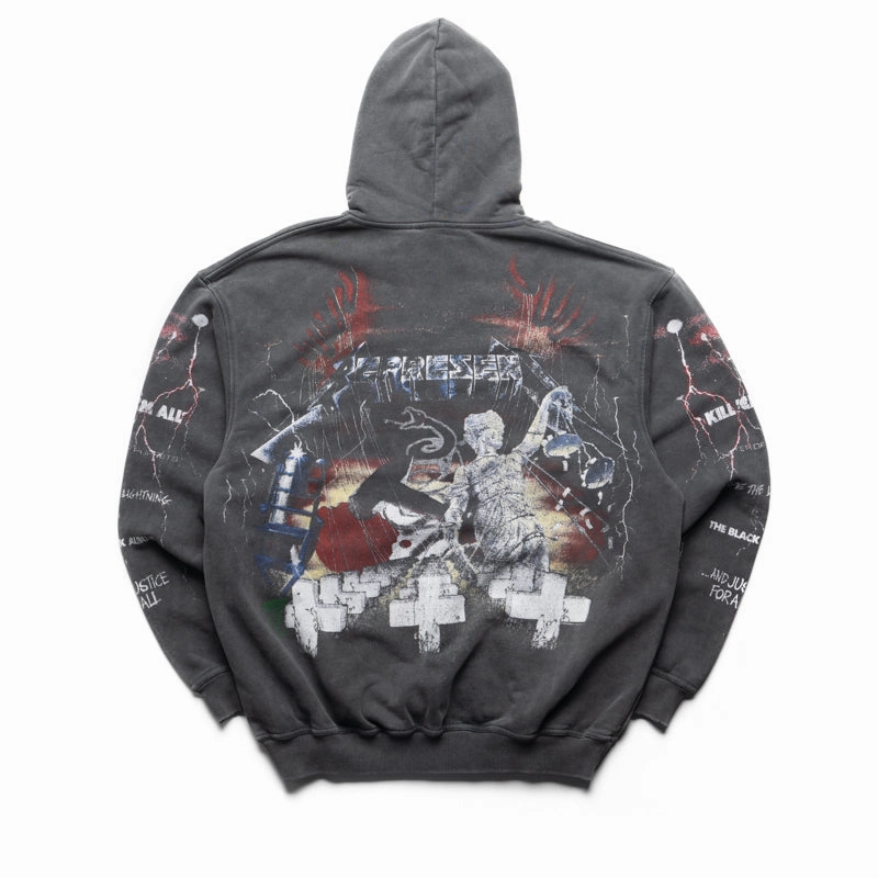 Metallica x Represent Master Of Puppets Hoodie - Vintage Grey
