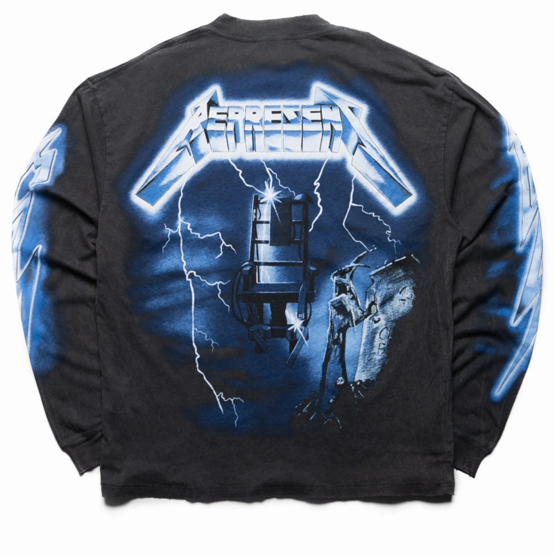 Metallica x Represent Ride The Lightning L/S Tee - Vintage Grey