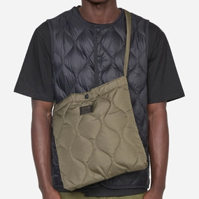 Military Cross Body Down Bag Medium Dark Olive