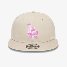 New Era | LA DODGERS MLB OUTLINE STONE 9FIFTY ADJUSTABLE CAP  { CREAM