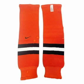 Nike - Used Knit Hockey Socks (Orange/Black/White)