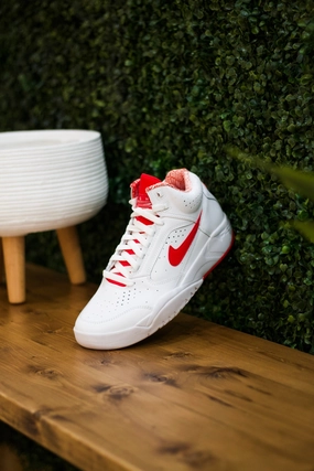 NIKE AIR FLIGHT LITE MID WHITE/UNI RED
