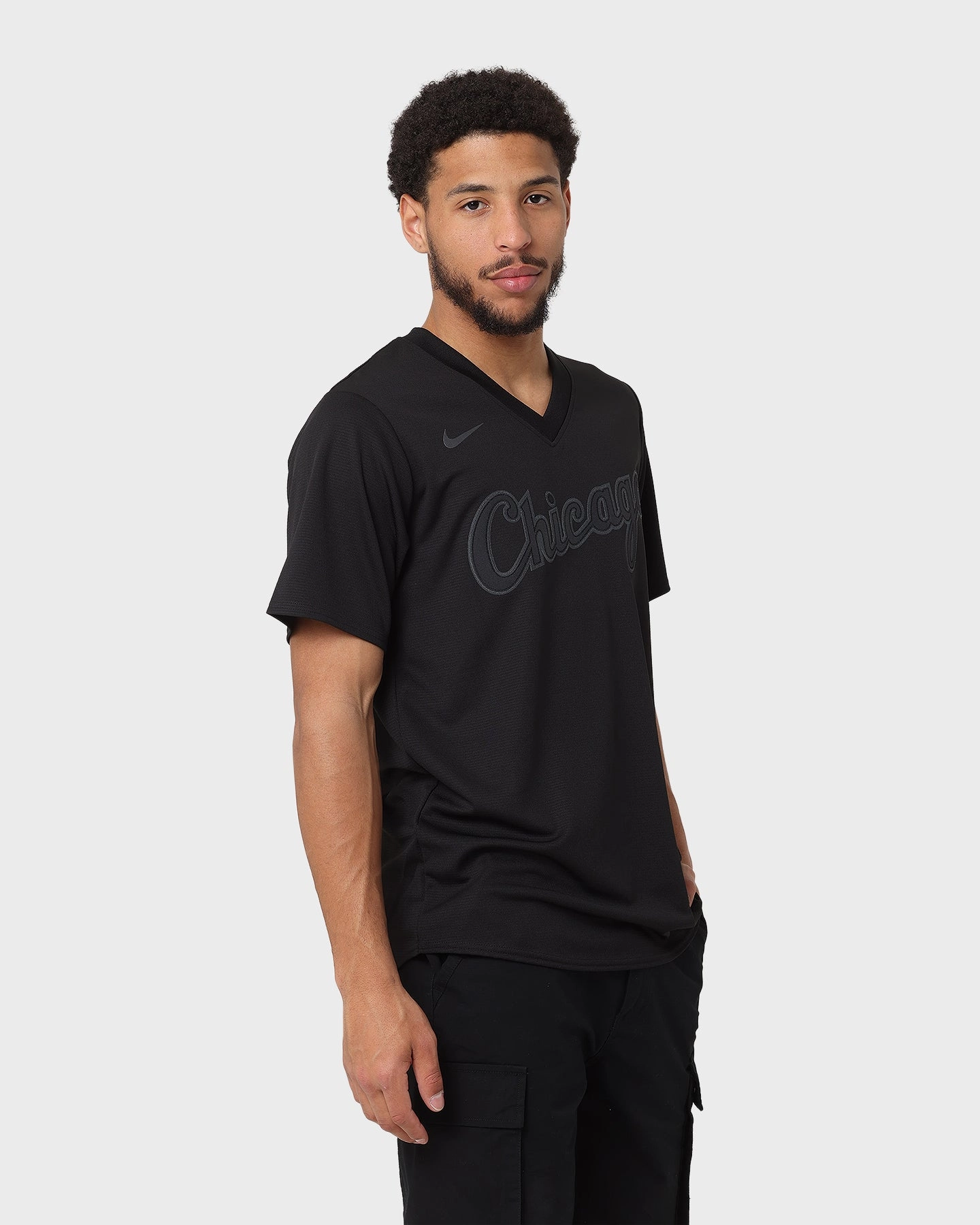 Nike Boston White Sox Triple Black Team Jersey Black