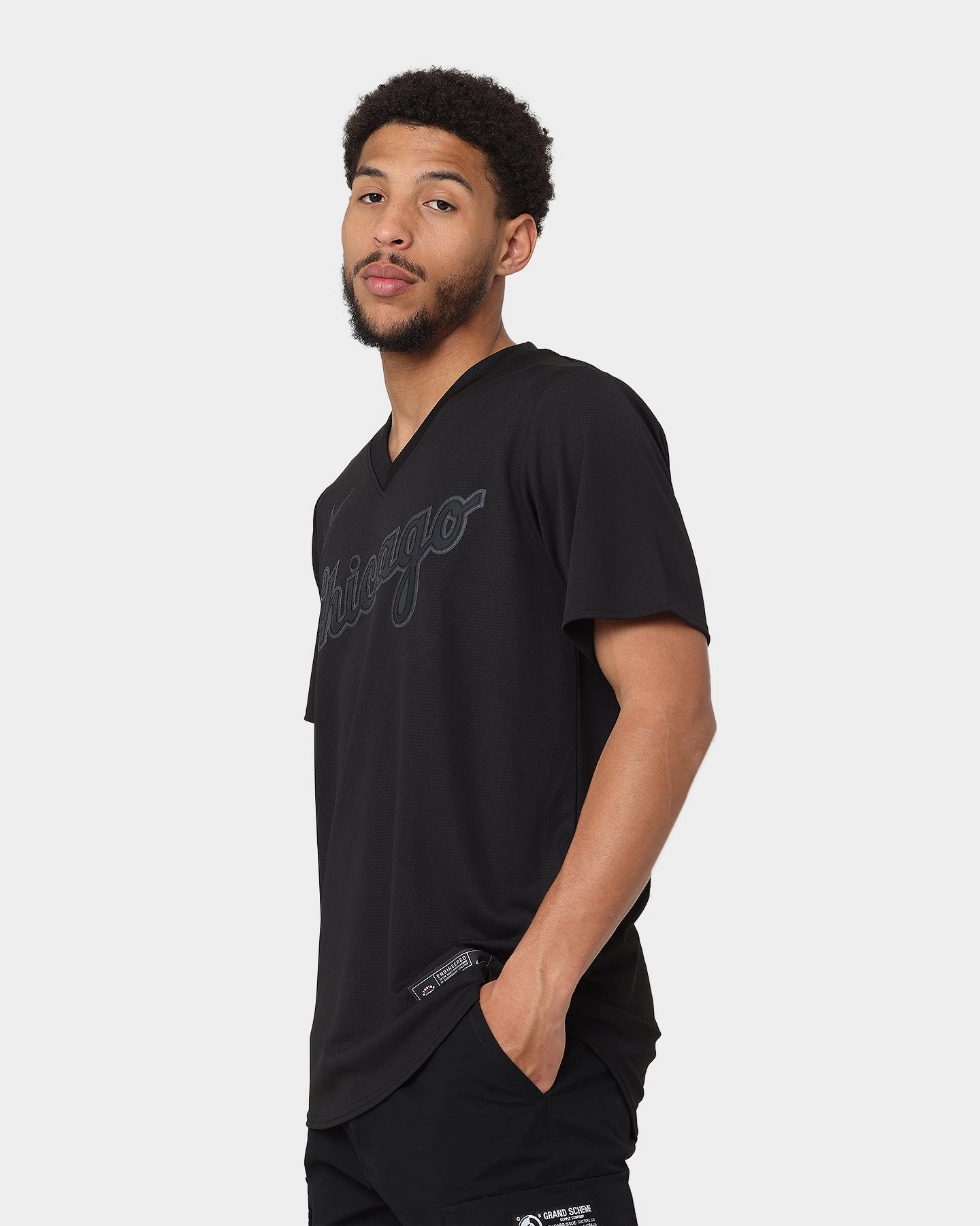 Nike Boston White Sox Triple Black Team Jersey Black