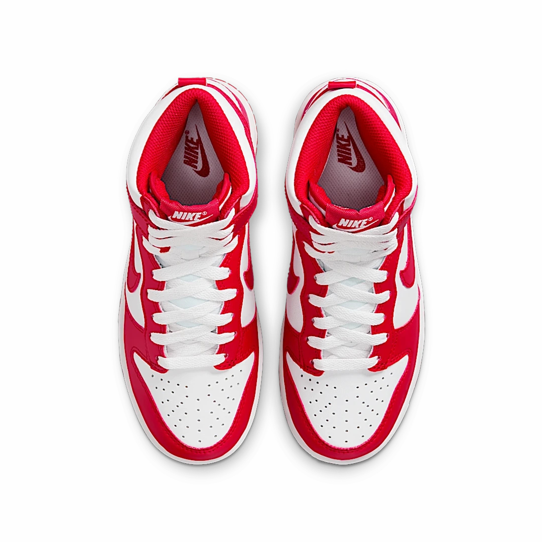 Nike Dunk High Championship White Red (Red Tongue Tag)