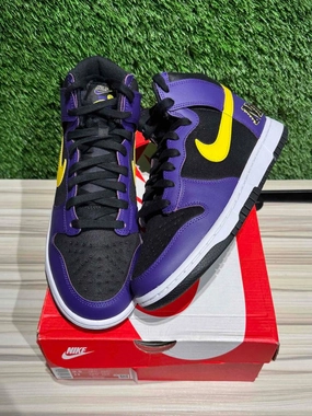 Nike Dunk High EMB Lakers Sz 9.5