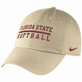 Nike Florida State Softball Adjustable Campus Cap - Vegas Gold