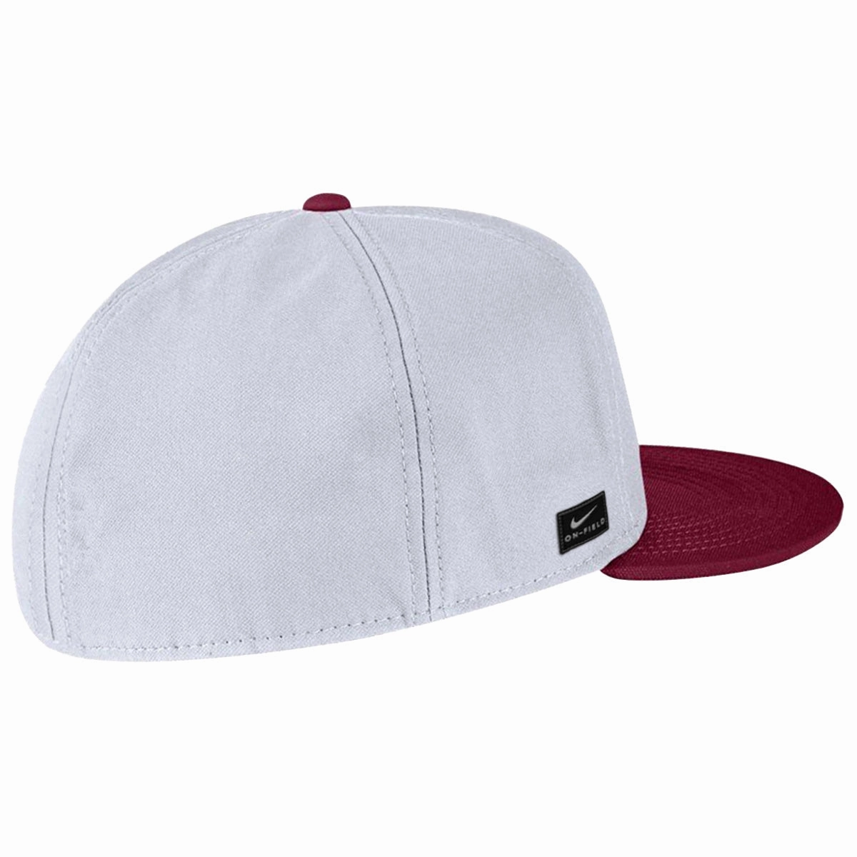 Nike Interlocking FS Logo Dri-fit True Fitted Baseball Cap - White/Garnet