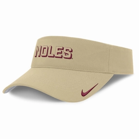Nike Men's Noles Ace Adjustable Practice Visor - Vegas Gold
