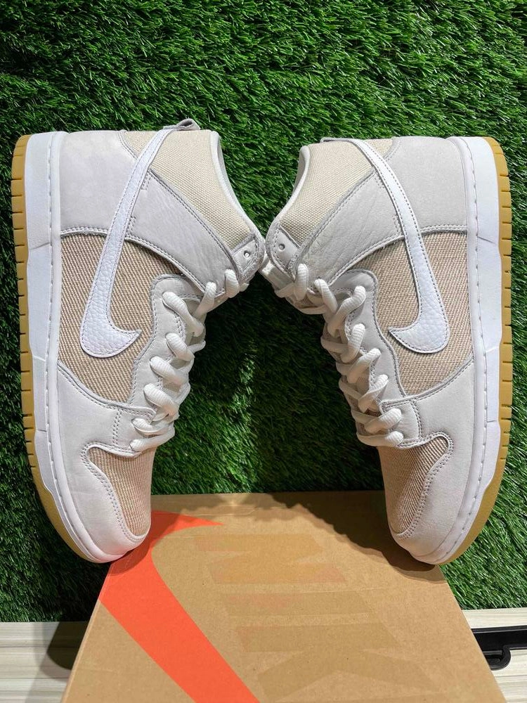 Nike SB Dunk High Pro ISO Orange Label Unbleached Natural Sz 10.5