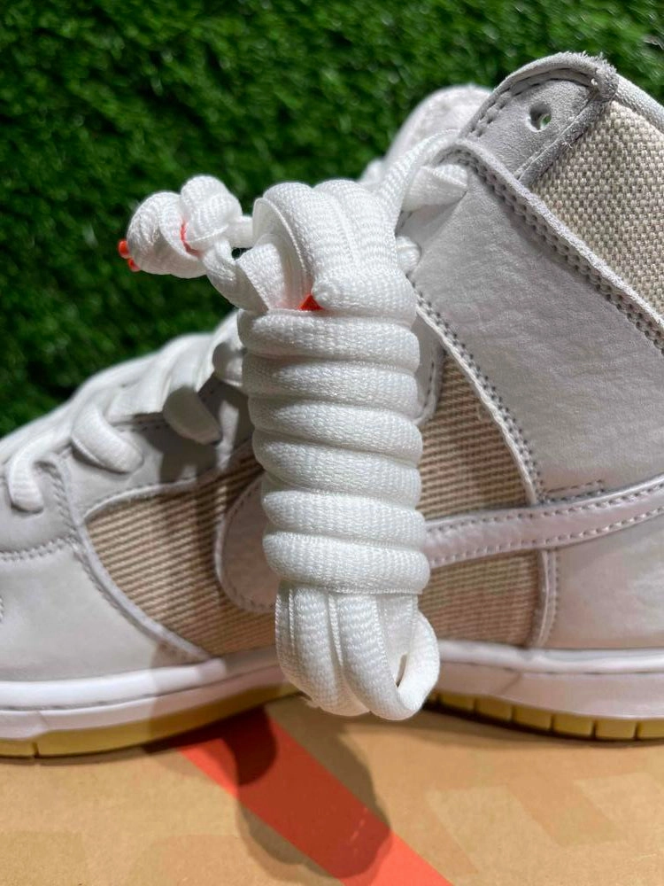 Nike SB Dunk High Pro ISO Orange Label Unbleached Natural Sz 10.5
