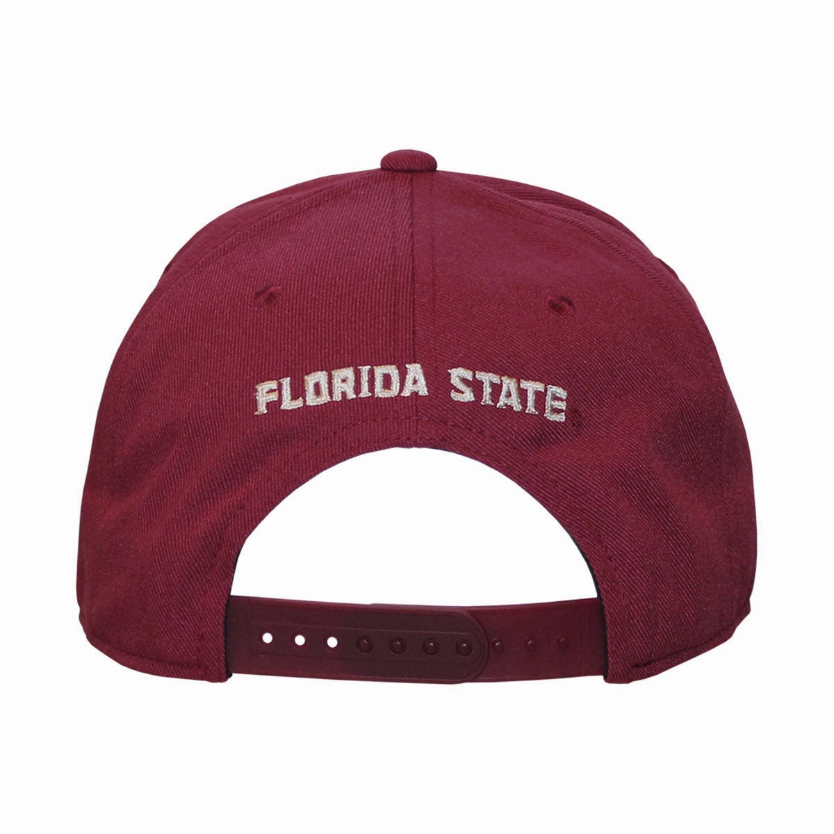 Nike Seminole Logo Adjustable Structured Flatbill Snapback Cap - Garnet