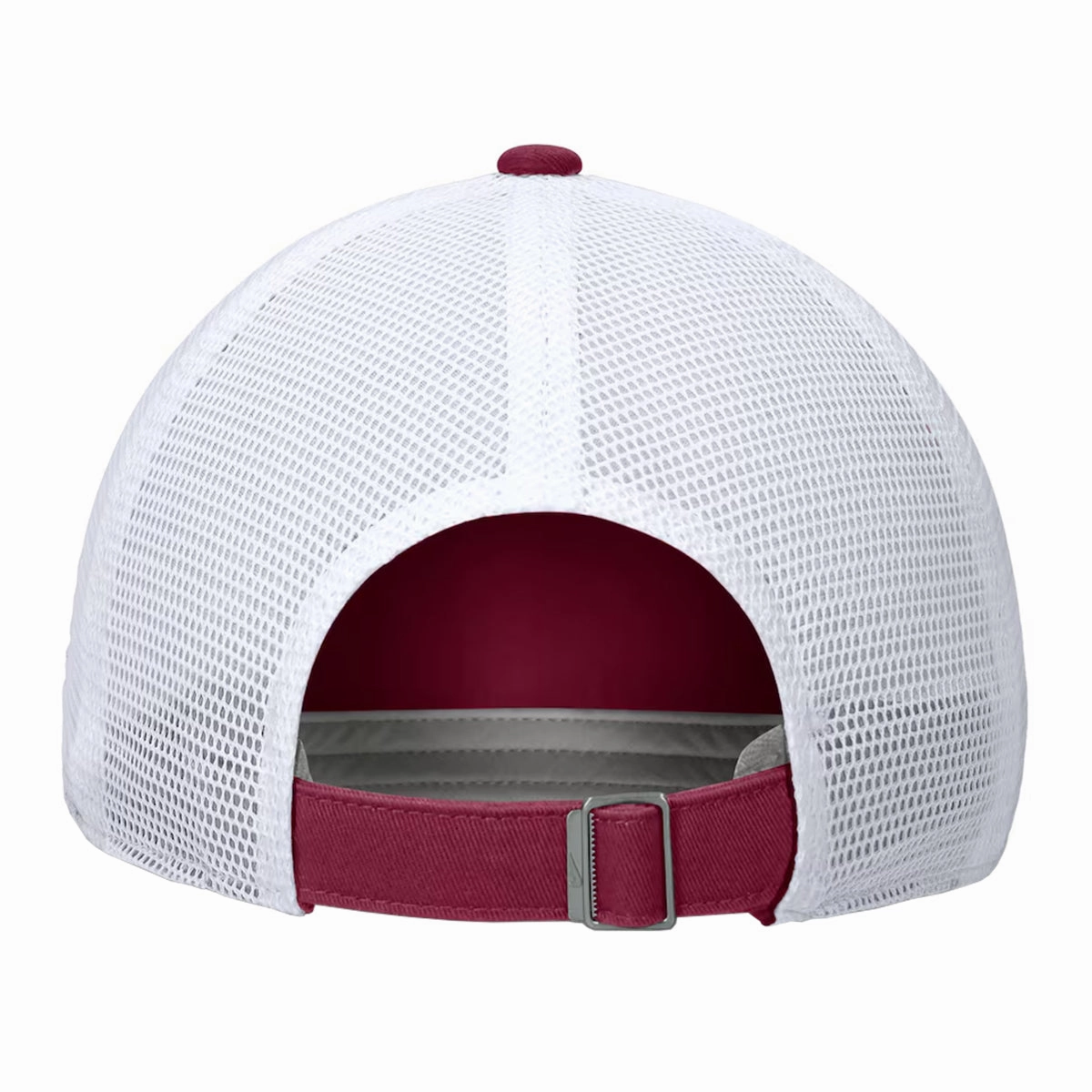 Nike Seminole Logo Patch Unstructured Mesh Club Trucker Cap - Garnet/White