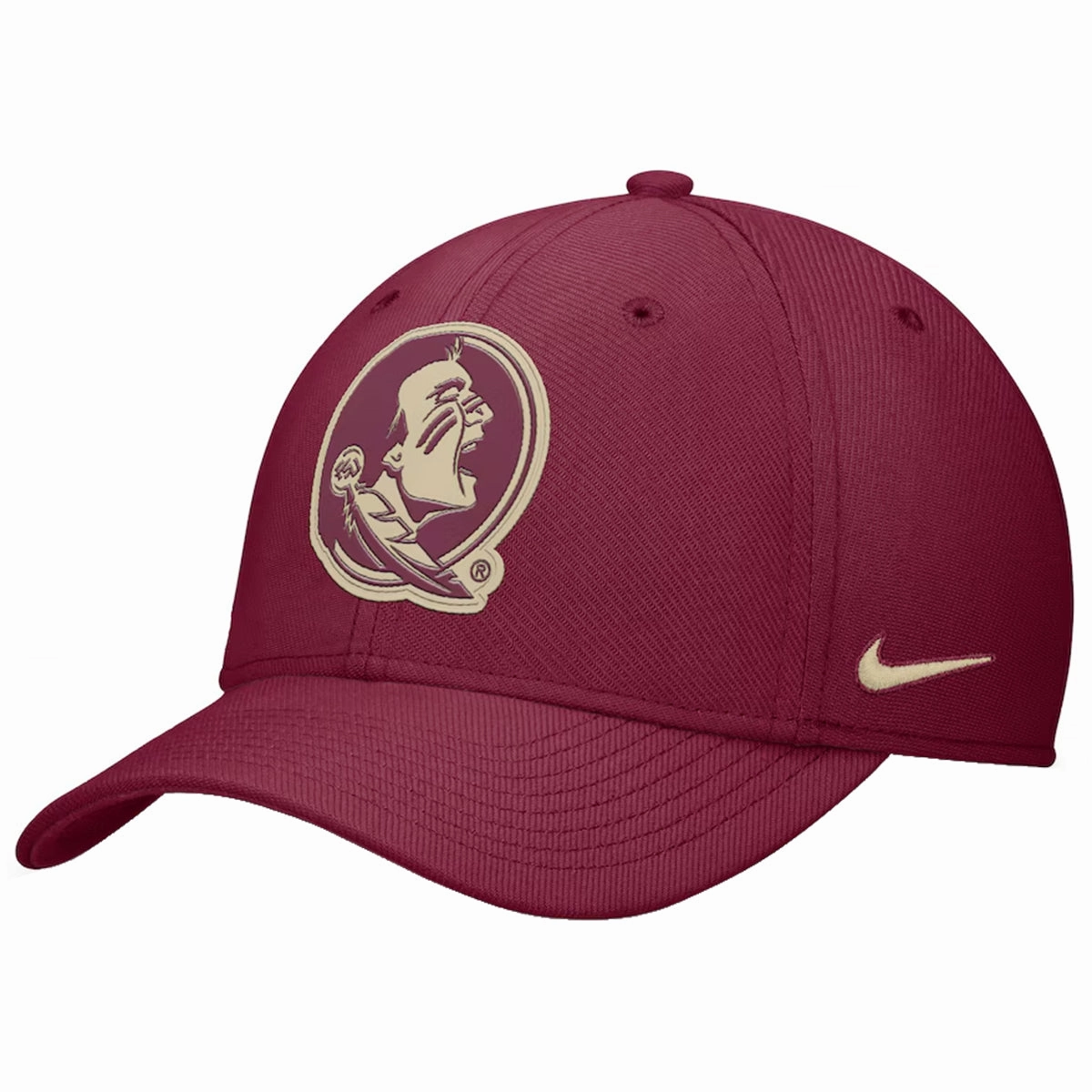 Nike Seminole Logo Structured Swooshflex Cap - Garnet