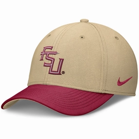 Nike Stacked FSU Rise Structured Swooshflex Cap - Garnet/Gold