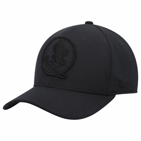 Nike Tonal Seminole Logo Adjustable Structured Cap - Black