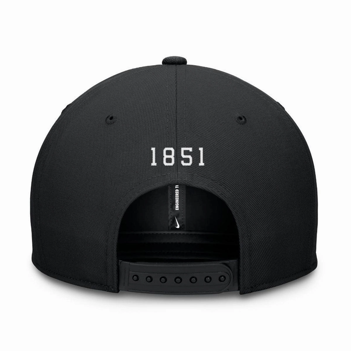 Nike Vault Seminole Logo Dri-fit Pro Structured Adjustable Square Bill Cap - Black
