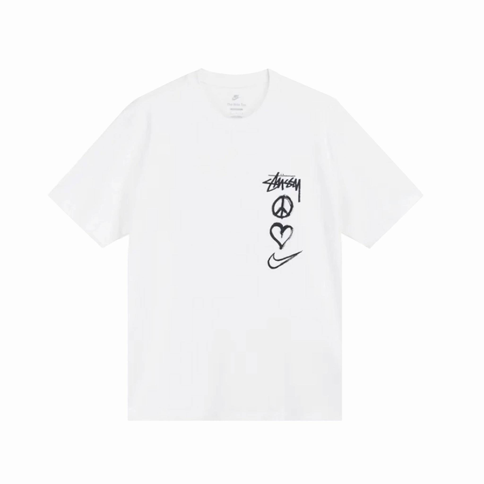 Nike x Stussy Peace Love Swoosh Tee - White