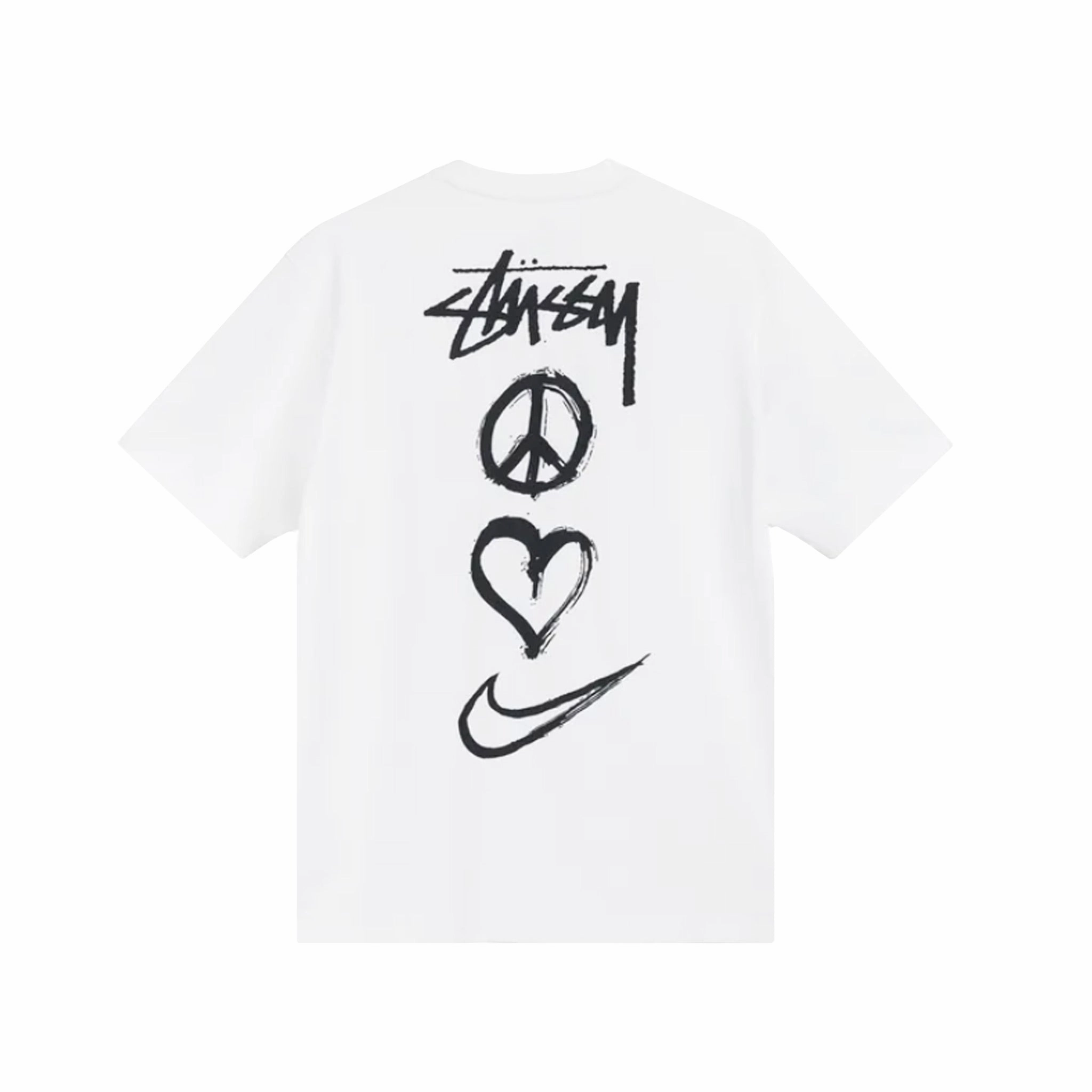 Nike x Stussy Peace Love Swoosh Tee - White