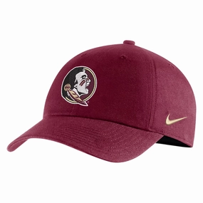 Nike Youth  Seminole Logo Adjustable Club Cap - Garnet