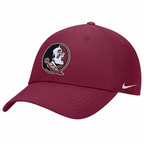 Nike Youth Seminole Logo Adjustable Dri-fit Club Structured Cap - Garnet