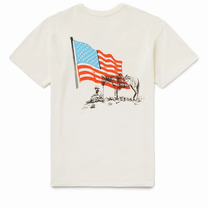 One Of These Days American Flag Tee - Bone