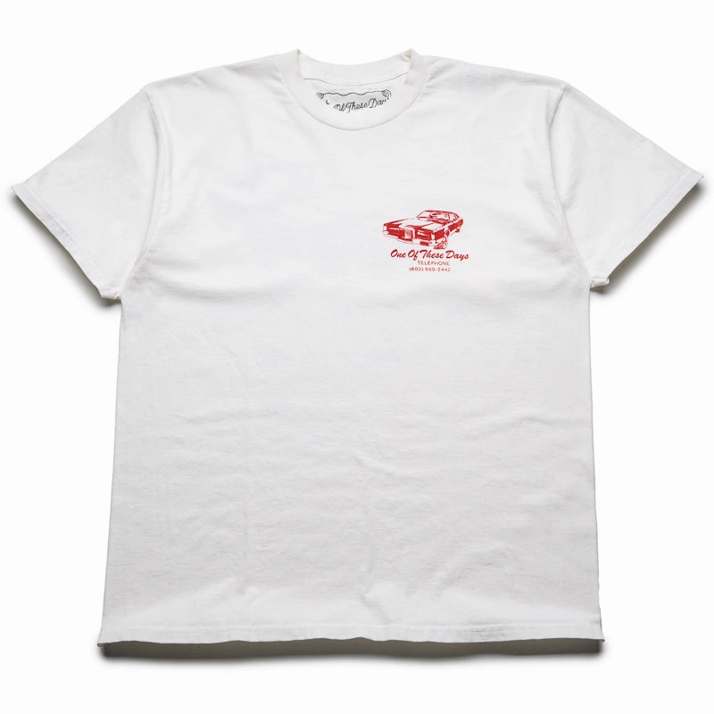 One Of These Days Tire Service Tee - Bone