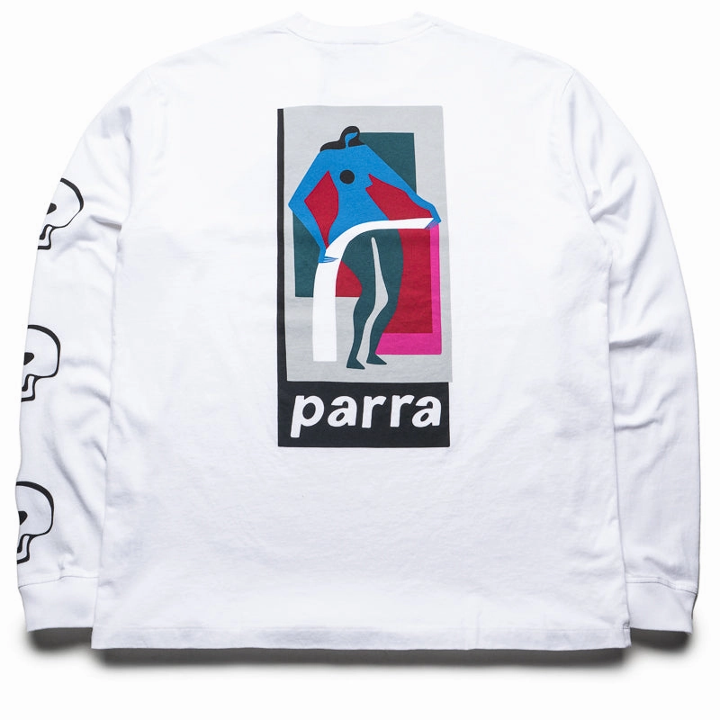 Parra Lowering The Bar L/S Tee - White