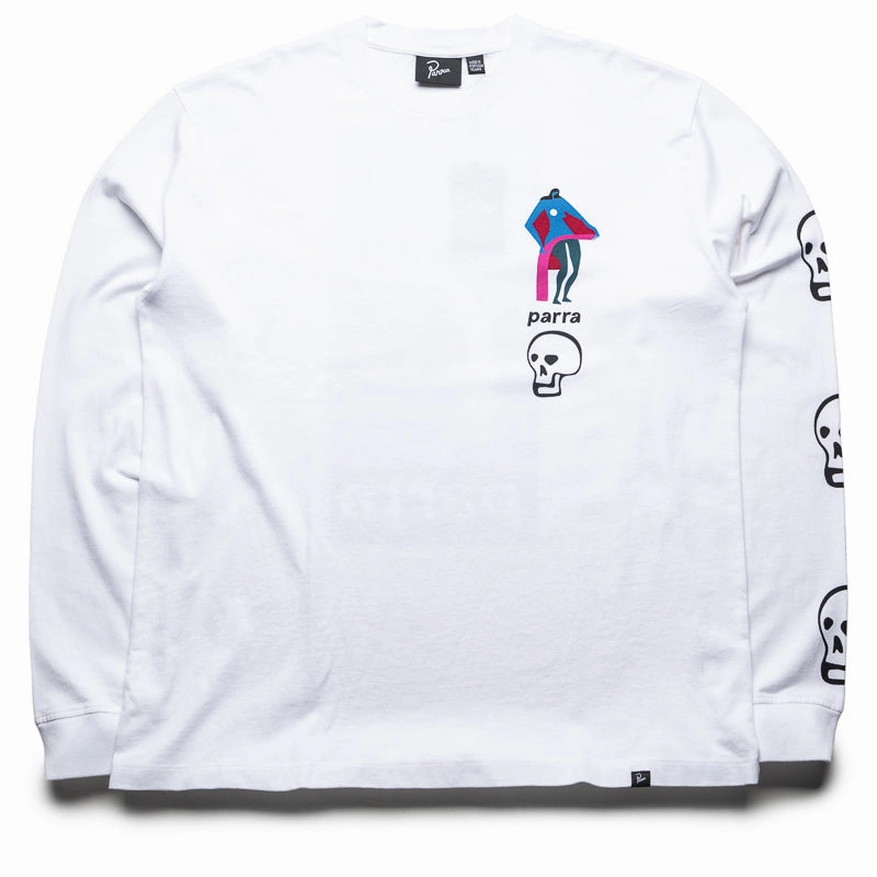 Parra Lowering The Bar L/S Tee - White